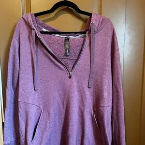 Purple RBX Zip-up Tunic Hoodie w/ Pockets!